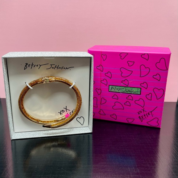 Betsey Johnson Glitter Pencil Bracelet NIB! Great Christmas Gift! - Picture 7 of 8